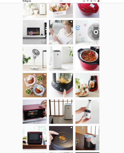 SHARPのInstagram活用事例2